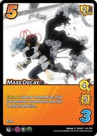 Mass Decay - UniVersus: My Hero Academia: Girl Power - UniVersus card