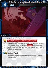 To Think That I, the 1st Angel, Would Be Reduced to Being the 13th... - Collaboration Booster 01: Halo of Awakening - Battle Spirits Saga card