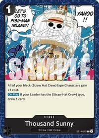 Thousand Sunny - ST-14: Starter Deck 14 3D2Y - One Piece Card Game card