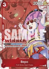 Bepo (Winner Pack Vol. 7) - One Piece Promotion Cards - One Piece Card Game card
