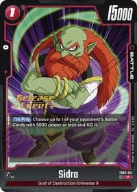 Sidra - Blazing Aura Release Event Cards - Dragon Ball Super: Fusion World card