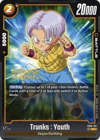 Trunks : Youth - Blazing Aura Release Event Cards - Dragon Ball Super: Fusion World card