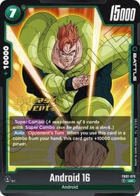 Android 16 - Blazing Aura Release Event Cards - Dragon Ball Super: Fusion World card