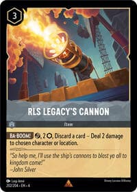 RLS Legacy's Cannon - Ursula's Return - Disney Lorcana card