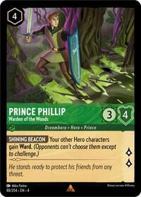 Prince Phillip - Warden of the Woods - Ursula's Return - Disney Lorcana card