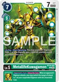 MetallifeKuwagamon - Beginning Observer - Digimon Card Game card