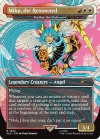 Miku, the Renowned - Feather, the Redeemed - Secret Lair Drop Series - Magic: The Gathering card