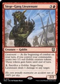 Siege-Gang Lieutenant - Commander: Modern Horizons 3 - Magic: The Gathering card