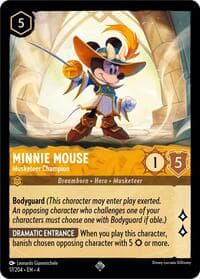 Minnie Mouse - Musketeer Champion - Ursula's Return - Disney Lorcana card