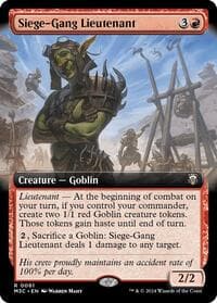 Siege-Gang Lieutenant (Extended Art) - Commander: Modern Horizons 3 - Magic: The Gathering card