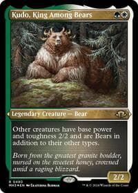 Kudo, King Among Bears (Foil Etched) - Modern Horizons 3 - Magic: The Gathering card