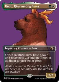 Kudo, King Among Bears (Borderless) - Modern Horizons 3 - Magic: The Gathering card
