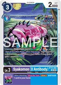 Syakomon (X Antibody) - Beginning Observer - Digimon Card Game card