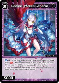 Caesar, Wicked General (March 2024) - Promo Cards - WIXOSS card