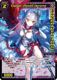 Caesar, Wicked General (March 2024) (Winner) - Promo Cards - WIXOSS card