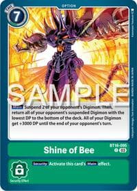 Shine of Bee - Beginning Observer - Digimon Card Game card