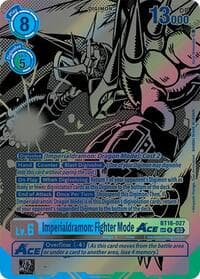 Imperialdramon: Fighter Mode ACE (Textured) - Beginning Observer - Digimon Card Game card