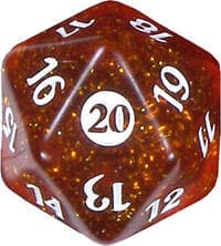 From the Vault: Twenty Spindown Die - Wizards of the Coast Dice - Life Counters card