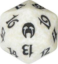 Apocolypse Spindown Die - White - Wizards of the Coast Dice - Life Counters card