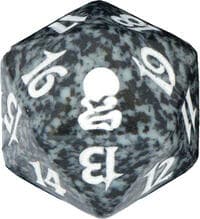 Odyssey Spindown Die - Black - Wizards of the Coast Dice - Life Counters card
