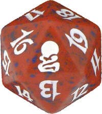 Odyssey Spindown Die - Red - Wizards of the Coast Dice - Life Counters card