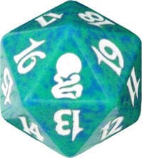 Odyssey Spindown Die - Green - Wizards of the Coast Dice - Life Counters card