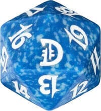 Deckmasters: Garfield vs. Finkel Spindown Die - Blue - Wizards of the Coast Dice - Life Counters card