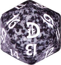 Deckmasters: Garfield vs. Finkel Spindown Die - Black - Wizards of the Coast Dice - Life Counters card