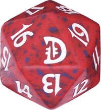 Deckmasters: Garfield vs. Finkel Spindown Die - Red - Wizards of the Coast Dice - Life Counters card