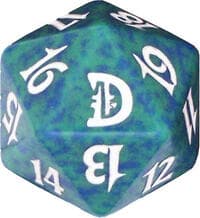 Deckmasters: Garfield vs. Finkel Spindown Die - Green - Wizards of the Coast Dice - Life Counters card