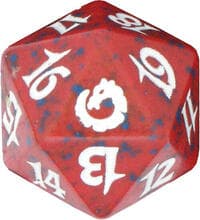 Torment Spindown Die - Red - Wizards of the Coast Dice - Life Counters card