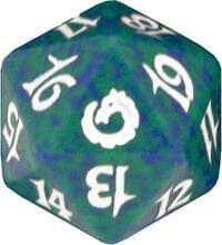 Torment Spindown Die - Green - Wizards of the Coast Dice - Life Counters card