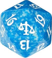 Judgment Spindown Die - Blue - Wizards of the Coast Dice - Life Counters card