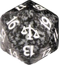 Judgment Spindown Die - Black - Wizards of the Coast Dice - Life Counters card