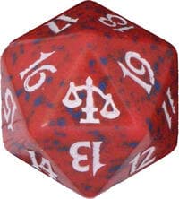 Judgment Spindown Die - Red - Wizards of the Coast Dice - Life Counters card