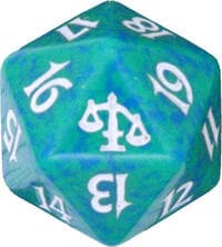 Judgment Spindown Die - Green - Wizards of the Coast Dice - Life Counters card