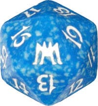 Onslaught Spindown Die - Blue - Wizards of the Coast Dice - Life Counters card