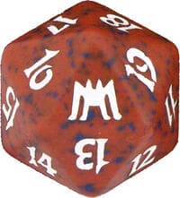Onslaught Spindown Die - Red - Wizards of the Coast Dice - Life Counters card