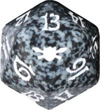 Legions Spindown Die - Black - Wizards of the Coast Dice - Life Counters card