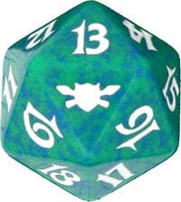 Legions Spindown Die - Green - Wizards of the Coast Dice - Life Counters card