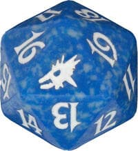 Scourge Spindown Die - Blue - Wizards of the Coast Dice - Life Counters card