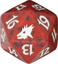 Scourge Spindown Die - Red - Wizards of the Coast Dice - Life Counters card