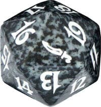 Mirrodin Spindown Die - Black - Wizards of the Coast Dice - Life Counters card