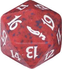 Mirrodin Spindown Die - Red - Wizards of the Coast Dice - Life Counters card
