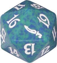 Mirrodin Spindown Die - Green - Wizards of the Coast Dice - Life Counters card