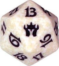 Fifth Dawn Spindown Die - White - Wizards of the Coast Dice - Life Counters card