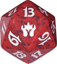 Fifth Dawn Spindown Die - Red - Wizards of the Coast Dice - Life Counters card