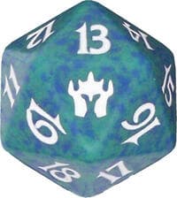 Fifth Dawn Spindown Die - Green - Wizards of the Coast Dice - Life Counters card