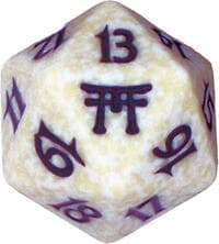 Champions of Kamigawa Spindown Die - White - Wizards of the Coast Dice - Life Counters card