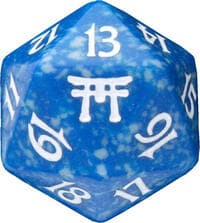 Champions of Kamigawa Spindown Die - Blue - Wizards of the Coast Dice - Life Counters card